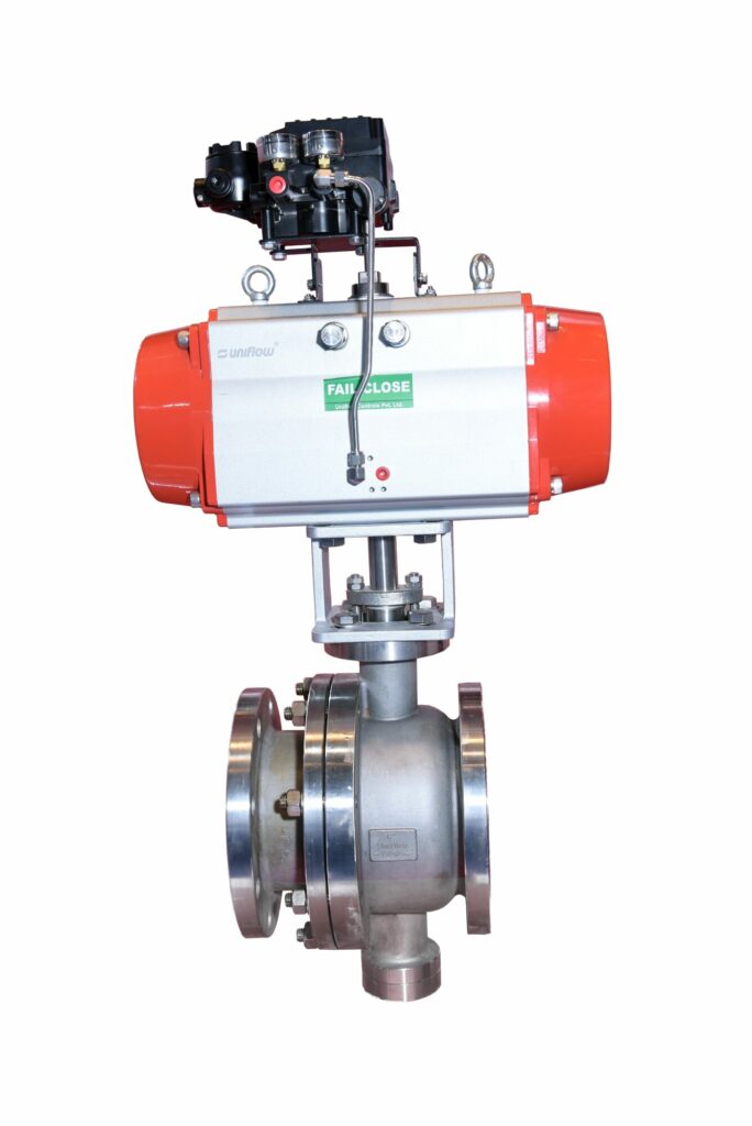 Segmented V Port Ball Valves Soft Seated Metal Seated Global Flow