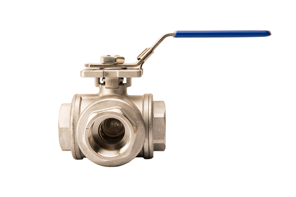 Top Flanged Three Way Stainless Steel Ball Valve - CONVALVE